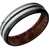 Zirconium + Polish , Satin Finish + Sequoia