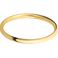 14K Yellow Gold + Polish Finish