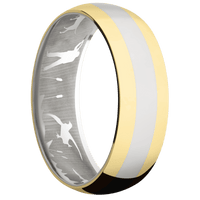 14K White Gold + Polish Finish
