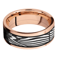 18K Rose Gold + Satin Finish