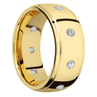 14K Yellow Gold + Polish , Polish Finish
