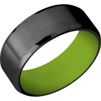 Zirconium + Satin , Polish Finish + Zombie Green