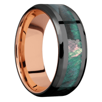 Zirconium + Polish , Polish Finish + 14K Rose Gold