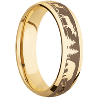10K Yellow Gold + Polish Finish