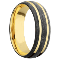 Forged Carbon Fiber + None Finish + 10K Yellow Gold