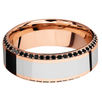 14K Rose Gold + Polish , Polish Finish