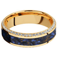 14K Yellow Gold + Polish , Polish Finish