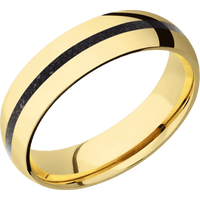 14K Yellow Gold + Polish Finish