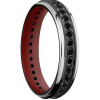 Zirconium + Polish , Bead Finish + Crimson