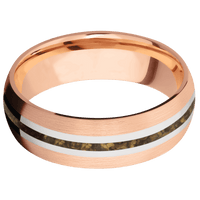 14K Rose Gold + Satin Finish