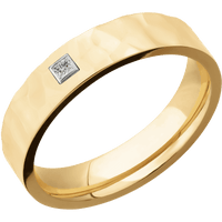 10K Yellow Gold + Rockpolish Finish