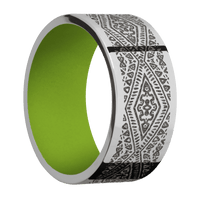 Titanium + Polish Finish + Zombie Green