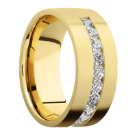 10K Yellow Gold + Anglesatin Finish