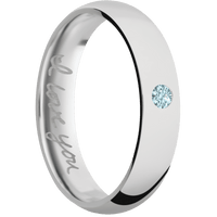 14K White Gold + Polish Finish