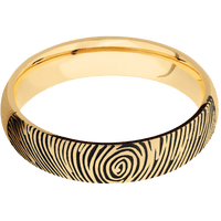 10K Yellow Gold + Satin Finish