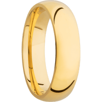 14K Yellow Gold + Polish Finish