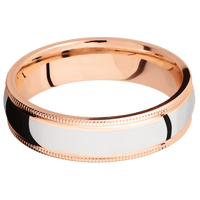 18K Rose Gold + Polish Finish