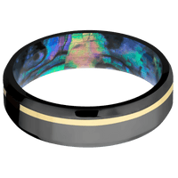 Zirconium + Polish , Polish Finish + Abalone