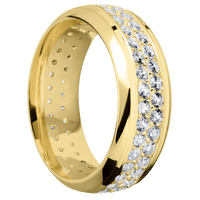 18K Yellow Gold + Polish , Polish Finish