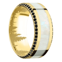 14K Yellow Gold + Polish , Polish Finish