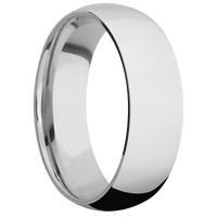 14K White Gold + Polish Finish