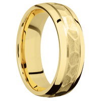 22K Yellow Gold + Rock , Polish Finish