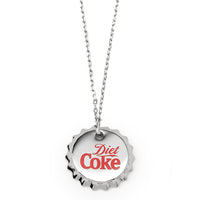Diet Coke Coca-Cola Bottle Cap Red Necklace