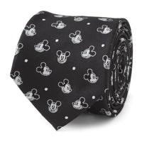 Disney Mickey Mouse Black Dot Men's Tie