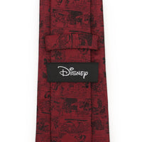 Disney Mickey Mouse Comic Red Men's Tie