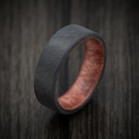 Carbon Fiber Men's Ring with Sequoia Wood Sleeve