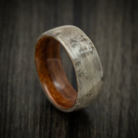 Rosewood and Birdseye Maple Wood Men's Ring Handmade Band