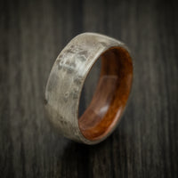 Rosewood and Birdseye Maple Wood Men's Ring Handmade Band