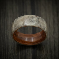 Rosewood and Birdseye Maple Wood Men's Ring Handmade Band