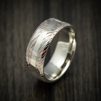 Superconductor and White Gold Men's Ring Custom Made Band