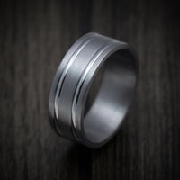 Tantalum Band with Satin Finish Custom Made Men's Ring