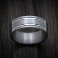 Tantalum Band with Satin Finish Custom Made Men's Ring