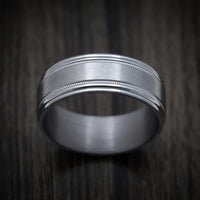 Tantalum Band with Satin Finish Custom Made Men's Ring