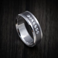 14K Gold and Tantalum Men's Ring with Diamonds