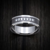 14K Gold and Tantalum Men's Ring with Diamonds