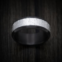 Black Titanium and 14K Gold Men's Ring