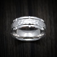 14K Gold Men's Ring with Hammer Finish