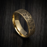 14K Gold Men's Ring with Organic Design
