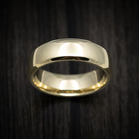 Classic Gold 7mm Wide Wedding Men's Band