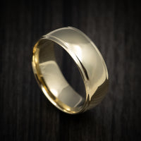 Classic Gold 8mm Wide Wedding Men's Band