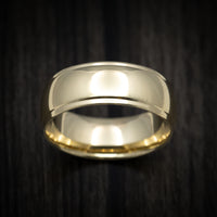 Classic Gold 8mm Wide Wedding Men's Band