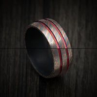 Superconductor Men's Ring with Glow Inlays and Cerakote Sleeve