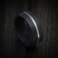 Darkened Tantalum Ring with Supercar Ron Exhaust Inlay - Choose Your Exhaust