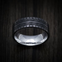 Black Titanium Tire Tread Ring with Supercar Ron Wheel Sleeve - Choose Your Wheel