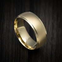 Classic Gold 8mm Wide Wedding Men's Band