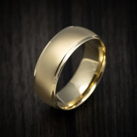 Classic Gold 8mm Wide Wedding Men's Band